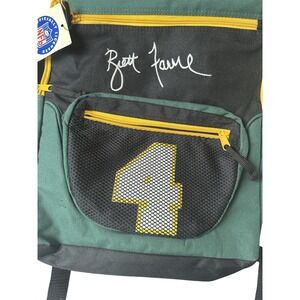 Vintage Brett Favre Green Bay Packers NFL Backpack Number 4 Green Black NWT